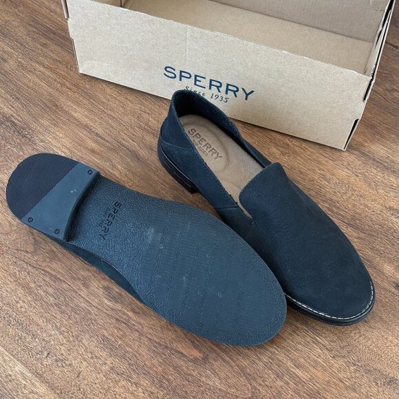 Sperry Seaport Levy Black Loafer - Size 6 NWT - Picture 2 of 4